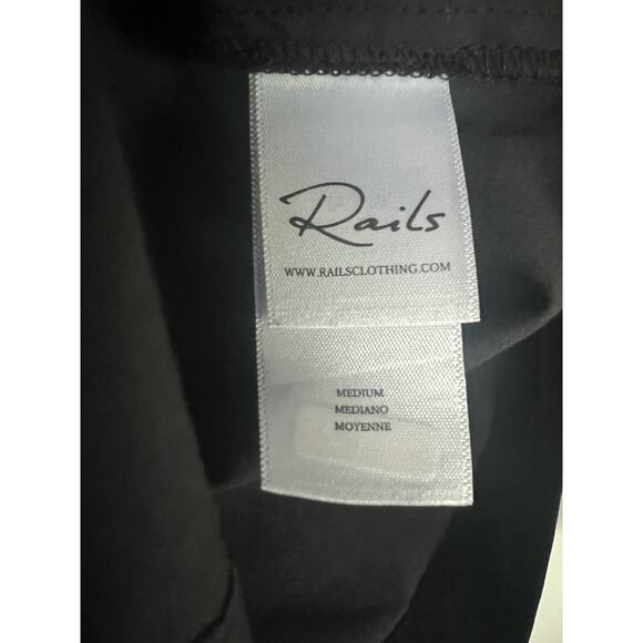 RAILS Winnie black button-up top - size medium - OB - Picture 6 of 9
